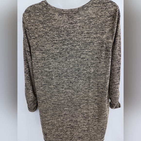 2/30$ Style & Co Beautiful Bold Print Blue Floral Long Sleeve Top(#1,277) - Picture 6 of 8